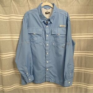 HABIT / 40+ Solar Factor Gingham Long Sleeve Button Down Size XL